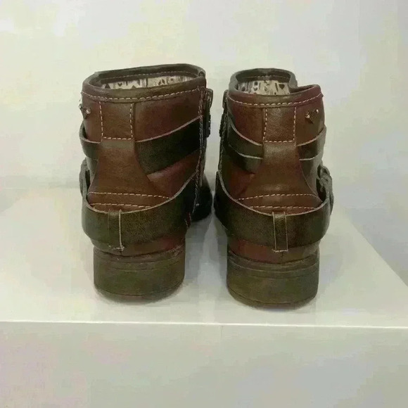 ROXY vintage boho Jensen Ankle Boots Women Size 6.5 Brown With Zipper - Picture 3 of 15